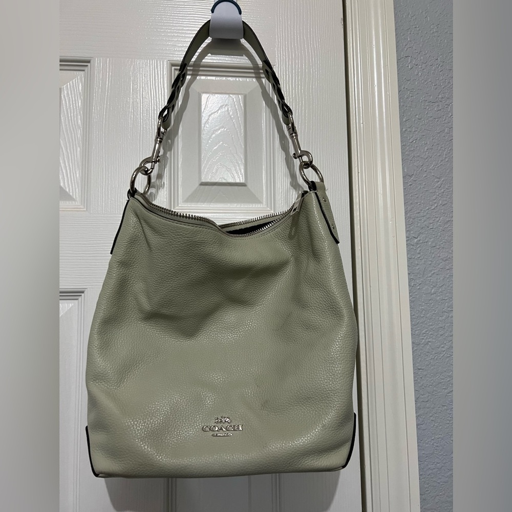 Authentic Coach purse mint green.  Like new